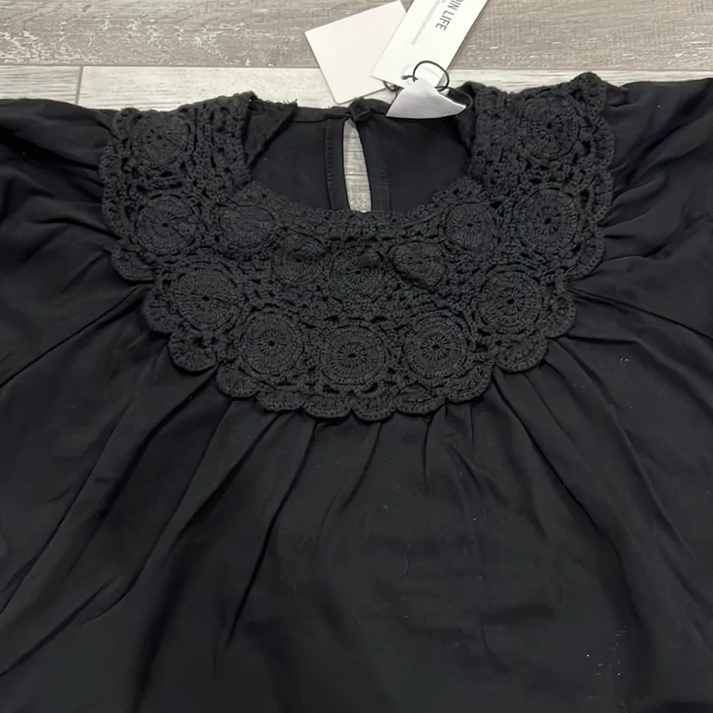 Zara Mixed Crochet Top